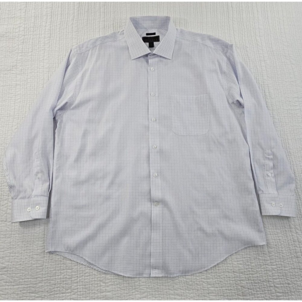 Jos A Bank Reserve Egyptian Cotton Shirt Men's 17 1/2 - 35 Blue‎ & Red Check EUC